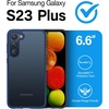 TORRAS Shockproof Designed for Samsung Galaxy S23 Plus Case(Only), [Military Grade Drop Tested] Translucent Slim Protective Matte Phone Case for Samsung S23 Plus Case 5G Guardian,Navy Blue