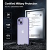 TORRAS Shockproof for iPhone 15 Plus Case & iPhone 14 Plus Case [Military Grade Drop Tested] Shockproof Protective Black Hard Back Slim Case for iPhone 15 Plus 6.7”, Lavender Purple-Guardian Series
