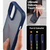 TORRAS Shockproof for iPhone 15 Plus Case & iPhone 14 Plus Case [Military Grade Drop Tested] Shockproof Protective Black Hard Back Slim Translucent Case for iPhone 15 Plus 6.7”, Blue-Guardian Series