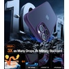 TORRAS Shockproof for iPhone 16 Pro Max Case, 4X Military Grade Drop Proof, Translucent Slim Protective Anti-Scratch Hard PC Back Phone Case for iPhone 16 Pro Max 6.9”, Matte Black Cover(Purple)