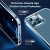 TORRAS Shockproof for iPhone 16 Pro Max Case, 4X Military Grade Drop Proof, Translucent Slim Protective Anti-Scratch Hard PC Back Phone Case for iPhone 16 Pro Max 6.9”, Matte Black Cover(Clear)
