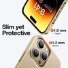 TORRAS Slim Fit Compatible for iPhone 12 Pro Max Case Ultra-Thin [2nd Gen] Lightweight Full Protection Hard PC for iPhone 12 Pro Max Phone Case with Comfortable Grip 6.7 inch, Bell Gold