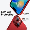 TORRAS Slim Fit Designed for iPhone 14 Plus Case [Thin as No Case on] Hard Plastic Durable Phone Cover Case for iPhone 14 Plus 2022 6.7 inch 2022 Released, OriginFit Series, Red