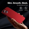 TORRAS Slim Fit Designed for iPhone 14 Plus Case [Thin as No Case on] Hard Plastic Durable Phone Cover Case for iPhone 14 Plus 2022 6.7 inch 2022 Released, OriginFit Series, Red