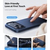 TORRAS Slim Fit for iPhone 12 Case/for iPhone 12 Pro Case, Slim Yet Protective, Lightweight Matte Anti-Scratch Hard PC Cover for iPhone 12 Slim 6.1 inch 2020, Black(Deep Blue)