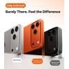 TORRAS Slim Fit for iPhone 12 Case/for iPhone 12 Pro Case, Slim Yet Protective, Lightweight Matte Anti-Scratch Hard PC Cover for iPhone 12 Slim 6.1 inch 2020, Black(Cosmic Orange)