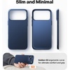 TORRAS Slim Fit for iPhone 12 Case/for iPhone 12 Pro Case, Slim Yet Protective, Lightweight Matte Anti-Scratch Hard PC Cover for iPhone 12 Slim 6.1 inch 2020, Black(Deep Blue)