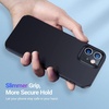 TORRAS Slim Fit for iPhone 12 Case/for iPhone 12 Pro Case, Slim Yet Protective, Lightweight Matte Anti-Scratch Hard PC Cover for iPhone 12 Slim 6.1 inch 2020, Black(Black)