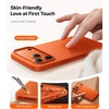 TORRAS Slim Fit for iPhone 12 Case/for iPhone 12 Pro Case, Slim Yet Protective, Lightweight Matte Anti-Scratch Hard PC Cover for iPhone 12 Slim 6.1 inch 2020, Black(Cosmic Orange)