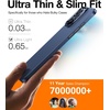 TORRAS Slim-Fit Designed for iPhone 15 Pro Case, Ultra Thin 15 Pro Phone Case, Velvety Feel, Lightweight Anti-Scratch Matte Hard iPhone 15 Pro Case 6.1 inch, Blue(Navy Blue)