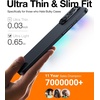TORRAS Slim-Fit Designed for iPhone 15 Pro Case, Ultra Thin 15 Pro Phone Case, Velvety Feel, Lightweight Anti-Scratch Matte Hard iPhone 15 Pro Case 6.1 inch, Blue(Black)