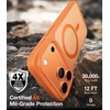 TORRAS Stronger Magnetic & Shockproof for iPhone 17 Pro Max Case, Fit for MagSafe, Military Grade Drop Protection, Camera Control, DIY Button, Slim for iPhone 17 Pro Max Case Translucent Orange