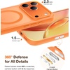 TORRAS Stronger Magnetic & Shockproof for iPhone 17 Pro Max Case, Fit for MagSafe, Military Grade Drop Protection, Camera Control, DIY Button, Slim for iPhone 17 Pro Max Case Translucent Orange