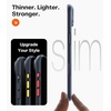 TORRAS Stronger Magnetic for iPhone 13 Pro Case, 12FT Military Grade Drop Tested, Compatible with MagSafe, Slim Protective Matte Silicone for iPhone 13 Pro Phone Case 6.1”, Translucent Black(Black b)