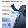 TORRAS Stronger Magnetic for iPhone 13 Pro Case, 12FT Military Grade Drop Tested, Compatible with MagSafe, Slim Protective Matte Silicone for iPhone 13 Pro Phone Case 6.1”, Translucent Black(Black b)