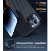 TORRAS Stronger Magnetic for iPhone 13 Pro Case, 12FT Military Grade Drop Tested, Compatible with MagSafe, Slim Protective Matte Silicone for iPhone 13 Pro Phone Case 6.1”, Translucent Black(Aramid Fiber Black)