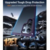 TORRAS for Samsung Galaxy S24 Ultra Case 6.8” 12FT Military Grade Drop, Protective Hard Semi-Clear Matte Back, Soft Edge Shockproof Slim PC & TPU Case, Purple