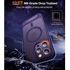 TORRAS for iPhone 13 Pro Max Case Translucent Black | Strong Magnetic & Seamless Stand, Fit for MagSafe, Military-Grade Drop Protection, Sturdy Adjustable Built-in Kickstand, Slim Matte Finish(Purple)