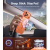 TORRAS for iPhone 17 Pro Case with Stand, Fit for MagSafe, 4X Military Drop Protection, Camera Control Button, Slim Soft Edge Phone Case for iPhone 17 Pro, Translucent Matte Cover 6.3″, Bright Orange