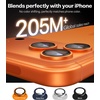 TORRAS iPhone 15 Pro Max/15 Pro Camera Lens Protector, Black Titanium(Cosmic Orange)