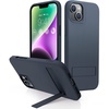 TORRAS Designed for iPhone 15 Plus Case & iPhone 14 Plus Case Silicone, Invisible Kickstand, 10FT Military Grade Drop Tested, Soft-Touch Slim Cover for iPhone 15 Plus Phone Case 6.7, Sapce Black