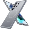 TORRAS Magnetic Guardian Only for Samsung Galaxy S23 Case 6.1″, [Military Grade Drop Tested] [Compatible with MagSafe] Semi-Clear Hard Back & Soft Edge Slim PC & TPU S23 Case 6.1 Inch, Black(Light Gray)