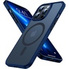 TORRAS Magnetic Shockproof for iPhone 12 Pro Case/iPhone 12 Case, [Military-Grade Drop Tested] [Compatible with MagSafe] Translucent Slim Protective Anti-Scratch, Black(Blue)