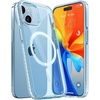 TORRAS Magnetic Shockproof for iPhone 15 Case Clear,[Military Grade Drop Tested][Compatible with MagSafe][Non-Yellowing] Cushion Anti-Scratch Back Slim Protective Cover for iPhone 15 Case, Clear(5-Light Blue)