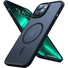 TORRAS Magnetic for iPhone 15 Plus Case iPhone 14 Plus Case, Military Grade Drop Tested, Compatible with MagSafe, Slim Translucent Matte Shockproof Cover for iPhone 15 Plus Phone Case, Black