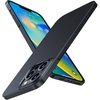 TORRAS Slim-Fit Designed for iPhone 15 Pro Case, Ultra Thin 15 Pro Phone Case, Velvety Feel, Lightweight Anti-Scratch Matte Hard iPhone 15 Pro Case 6.1 inch, Blue(Black)