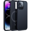 TORRAS Stronger Magnetic for iPhone 13 Pro Case, 12FT Military Grade Drop Tested, Compatible with MagSafe, Slim Protective Matte Silicone for iPhone 13 Pro Phone Case 6.1”, Translucent Black(Aramid Fiber Black)