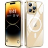 TORRAS Stronger Magnetic for iPhone 13 Pro Case, 12FT Military Grade Drop Tested, Compatible with MagSafe, Slim Protective Matte Silicone for iPhone 13 Pro Phone Case 6.1”, Translucent Black(Clear)