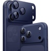 TORRAS for iPhone 17 Pro Camera Lens Protector, [Metal Frame] with Military Grade 9H+ Tempered Glass, Full Coverage, Anti-Scratch, 12 FT Shatterproof, Case Friendly, One-Piece, Deep Blue, 1 Pack(Deep Blue)