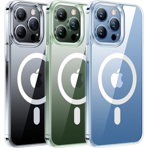 TORRAS Magnetic Designed for iPhone 12 Pro Max Case, [Military Grade Drop Tested] [Compatible with MagSafe] Shockproof Translucent Hard Back Soft Slim Protective Case for iPhone 12 Pro Max, Clear