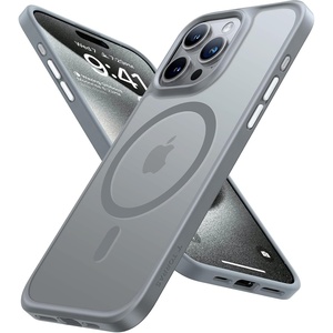TORRAS Magnetic Shockproof for iPhone 12 Pro Case/iPhone 12 Case, [Military-Grade Drop Tested] [Compatible with MagSafe] Translucent Slim Protective Anti-Scratch, Black(Grey)