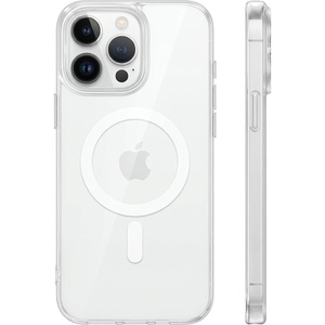 TORRAS Magnetic Shockproof for iPhone 12 Pro Case/iPhone 12 Case, [Military-Grade Drop Tested] [Compatible with MagSafe] Translucent Slim Protective Anti-Scratch, Black(Clear)