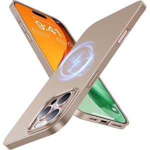 TORRAS Magnetic Slim-Fit for iPhone 16 Pro Max Case 6.9 inch, Ultra-Thin 16 ProMax Phone Case Compatible with MagSafe, Light Anti-Scratch Matte Hard PC Bayer OriginFit, Desert Titanium(2-Desert Titanium)