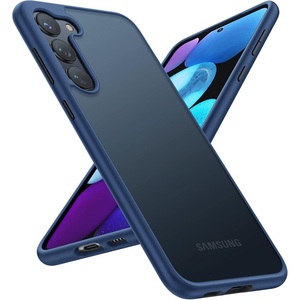 TORRAS Shockproof Designed for Samsung Galaxy S23 Plus Case(Only), [Military Grade Drop Tested] Translucent Slim Protective Matte Phone Case for Samsung S23 Plus Case 5G Guardian,Navy Blue