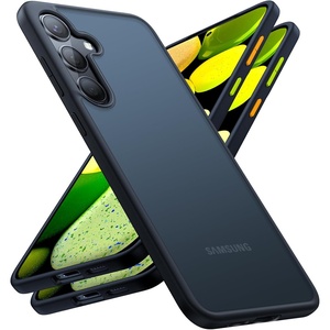 TORRAS Shockproof for Samsung Galaxy S24 Case 6.2″, 12FT Military Grade Drop Tested, Translucent Matte Hard Back & Soft Edge Thin Slim Protective Galaxy S24 Case 5G Guardian Series, Black