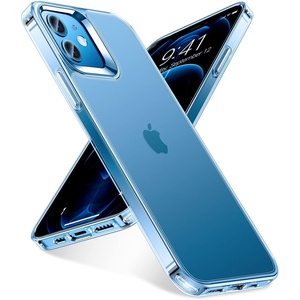 TORRAS Shockproof iPhone SE 2020 Case & iPhone 8 Case [Military Grade Drop Test] Translucent Matte Hard PC Back & Silicone TPU Bumper, Protective & Slim Fit for iPhone 7 case & SE2, Black(Clear)