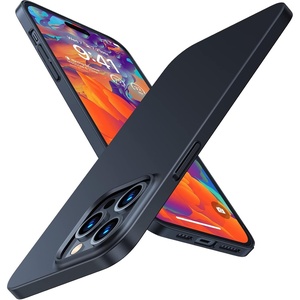 TORRAS Slim Fit Designed for iPhone 14 Pro Max Case 6.7 inch, Ultra-Thin 14 Pro Max Case 2022, Lightweight Hard PC Cover Phone Cases, Black, OriginFit | 6.7 inch(1-Matte Black)