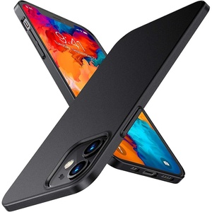 TORRAS Slim Fit for iPhone 12 Case/for iPhone 12 Pro Case, Slim Yet Protective, Lightweight Matte Anti-Scratch Hard PC Cover for iPhone 12 Slim 6.1 inch 2020, Black(Black)