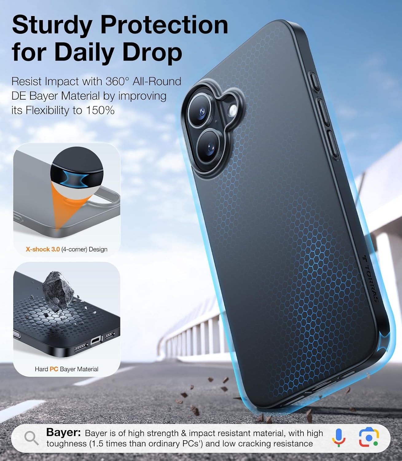 image:imageTORRAS Magnetic Slim Fit for iPhone 16 Case 61 inch Ultra Thin Black Fit for MagSafe Silksmooth Velvet Feel Lightweight AntiScratch Matte Hard PC Cove iPhone 16 Case 61 inchBlack
