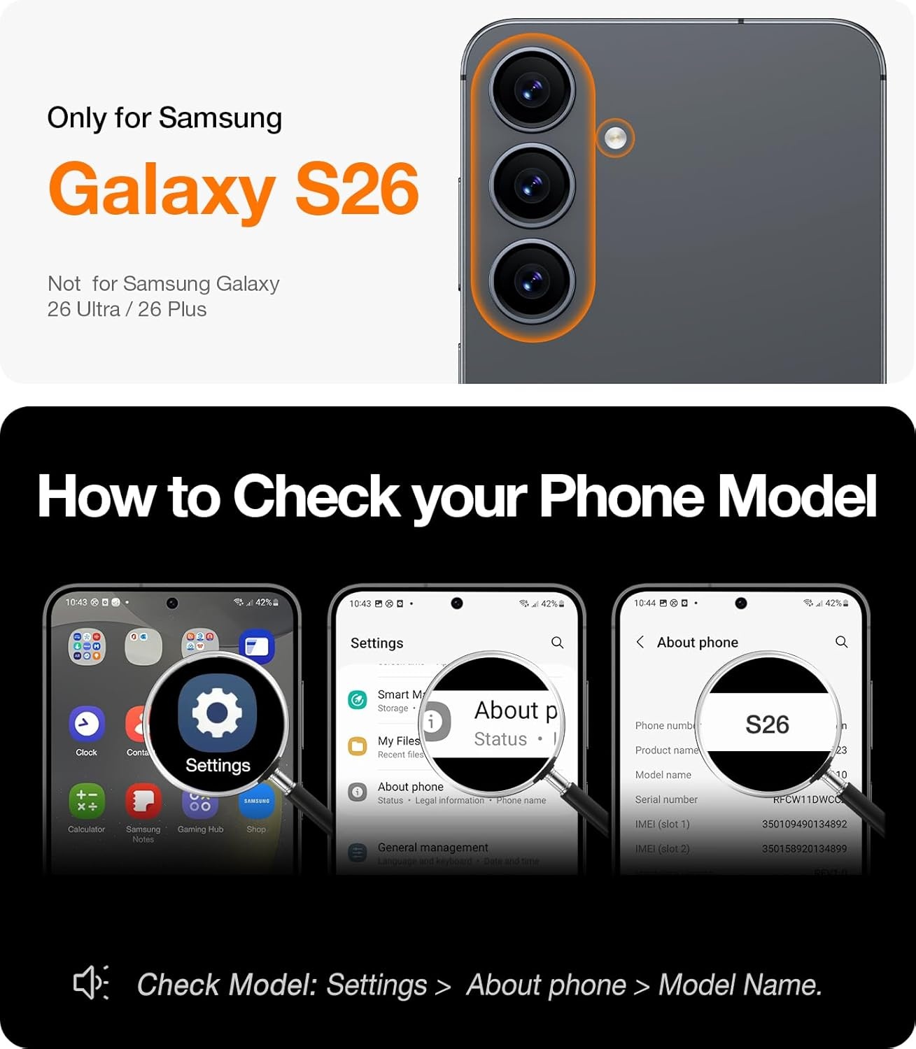 image:imageTORRAS Q3 Spin for Samsung Galaxy S26 Case 360 Magnetic Stand Black Compatible with MagSafe 4X MilitaryGrade Shockproof Builtin Kickstand Slim Phone Case for Samsung Galaxy S26Black