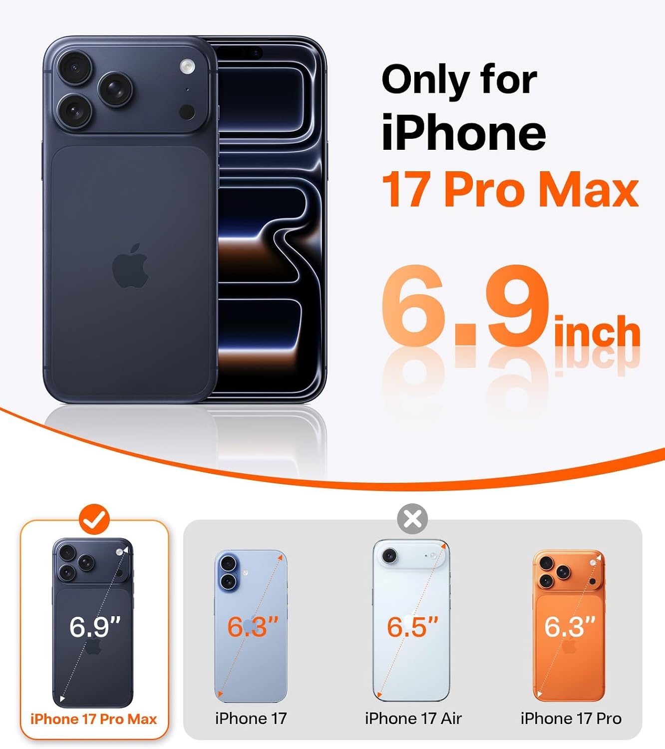 image:imageTORRAS Shockproof for iPhone 15 ProMax Case Gray 12FT Military Grade Drop Tested Translucent Slim Protective Matte Hard Plastic Back Phone Case for iPhone 15 Pro Max Case 67 5G Guardian GreyCosmic Orange