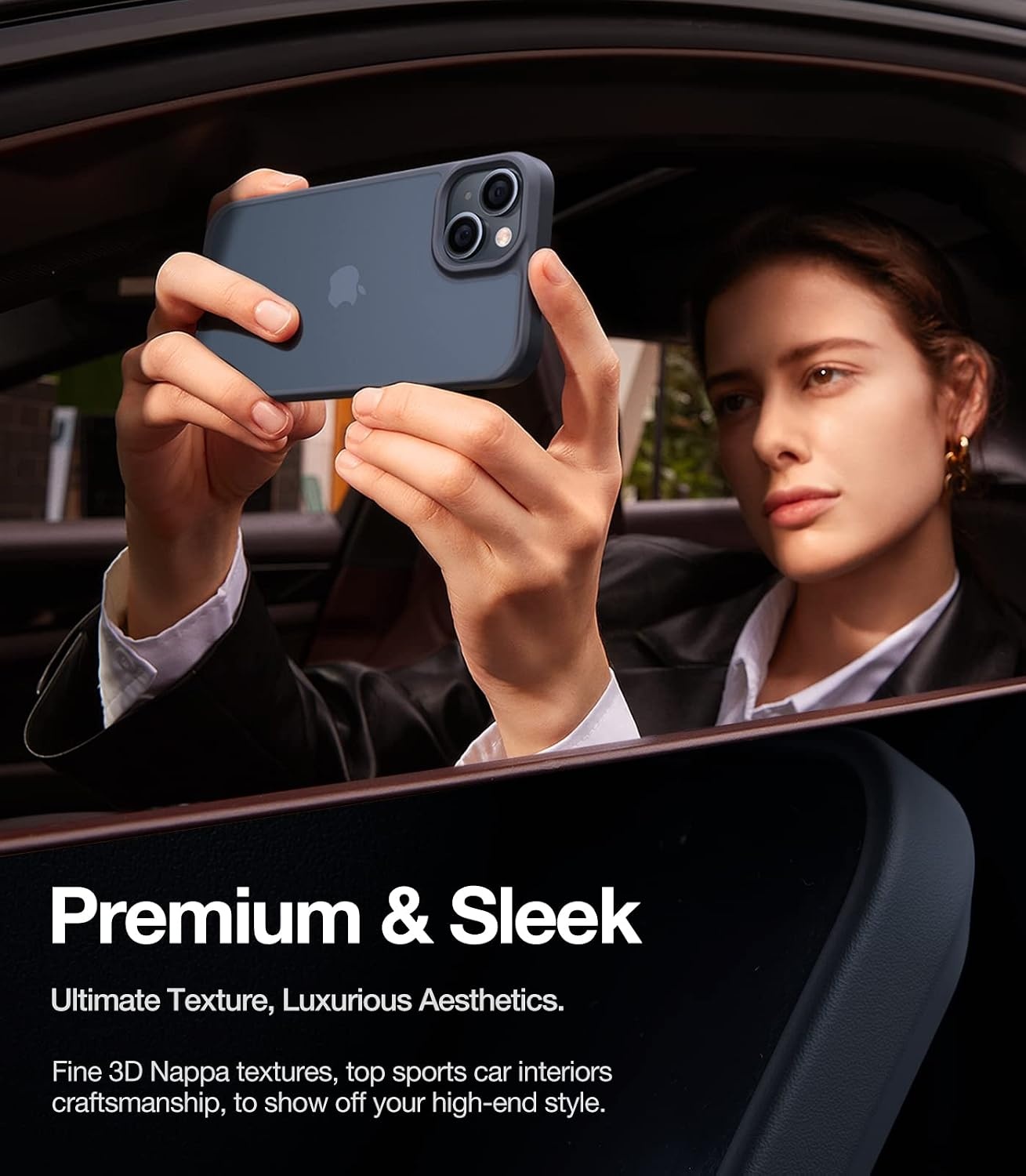 image:imageTORRAS Shockproof for iPhone 15 ProMax Case Gray 12FT Military Grade Drop Tested Translucent Slim Protective Matte Hard Plastic Back Phone Case for iPhone 15 Pro Max Case 67 5G Guardian GreyBlack