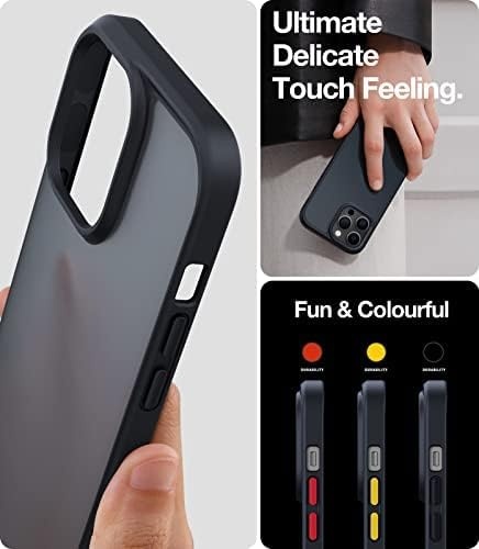 image:imageTORRAS Shockproof for iPhone 15 ProMax Case Gray 12FT Military Grade Drop Tested Translucent Slim Protective Matte Hard Plastic Back Phone Case for iPhone 15 Pro Max Case 67 5G Guardian GreyBlack