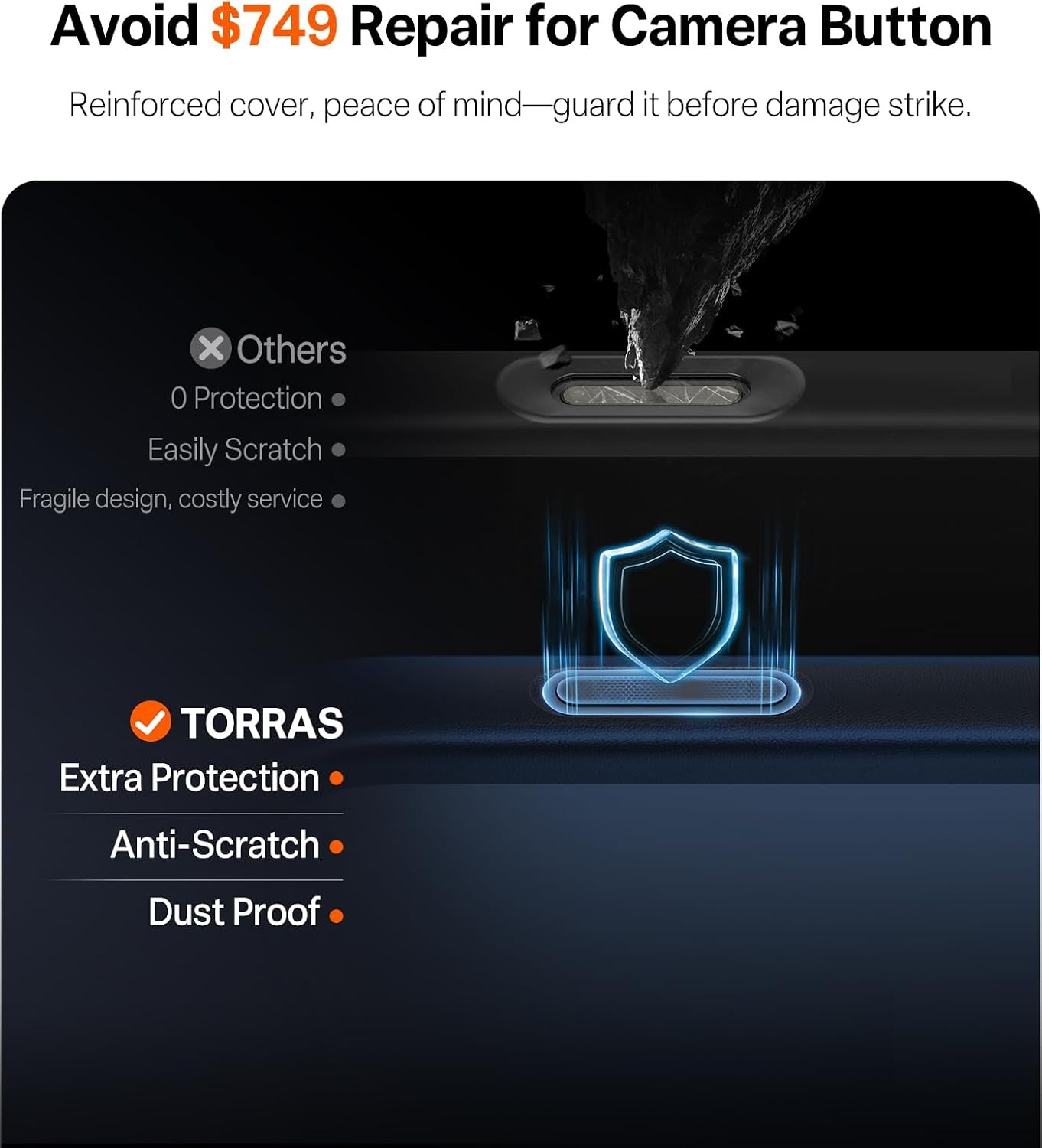 image:imageTORRAS Shockproof for iPhone 15 ProMax Case Gray 12FT Military Grade Drop Tested Translucent Slim Protective Matte Hard Plastic Back Phone Case for iPhone 15 Pro Max Case 67 5G Guardian GreyDeep Blue