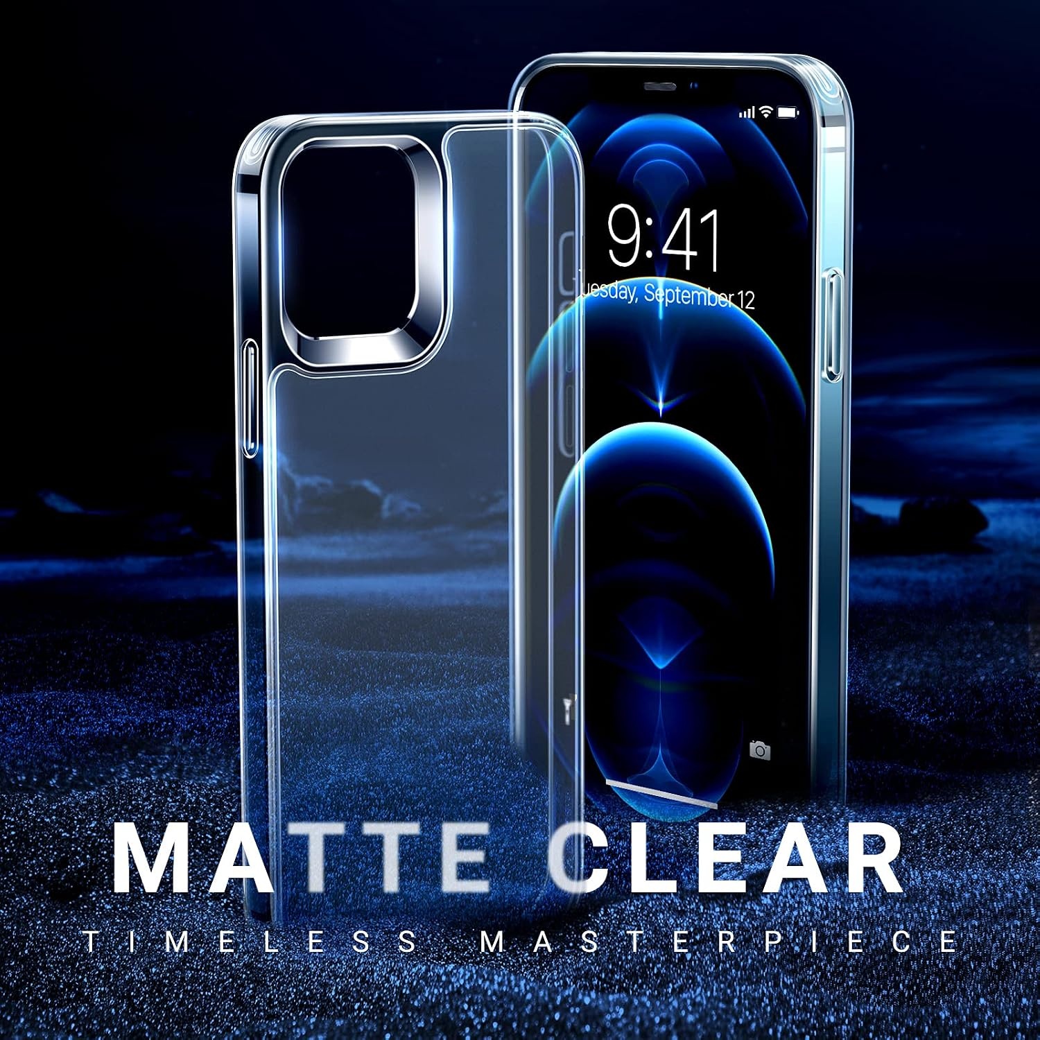 image:imageTORRAS Shockproof for iPhone 15 ProMax Case Gray 12FT Military Grade Drop Tested Translucent Slim Protective Matte Hard Plastic Back Phone Case for iPhone 15 Pro Max Case 67 5G Guardian GreyClear