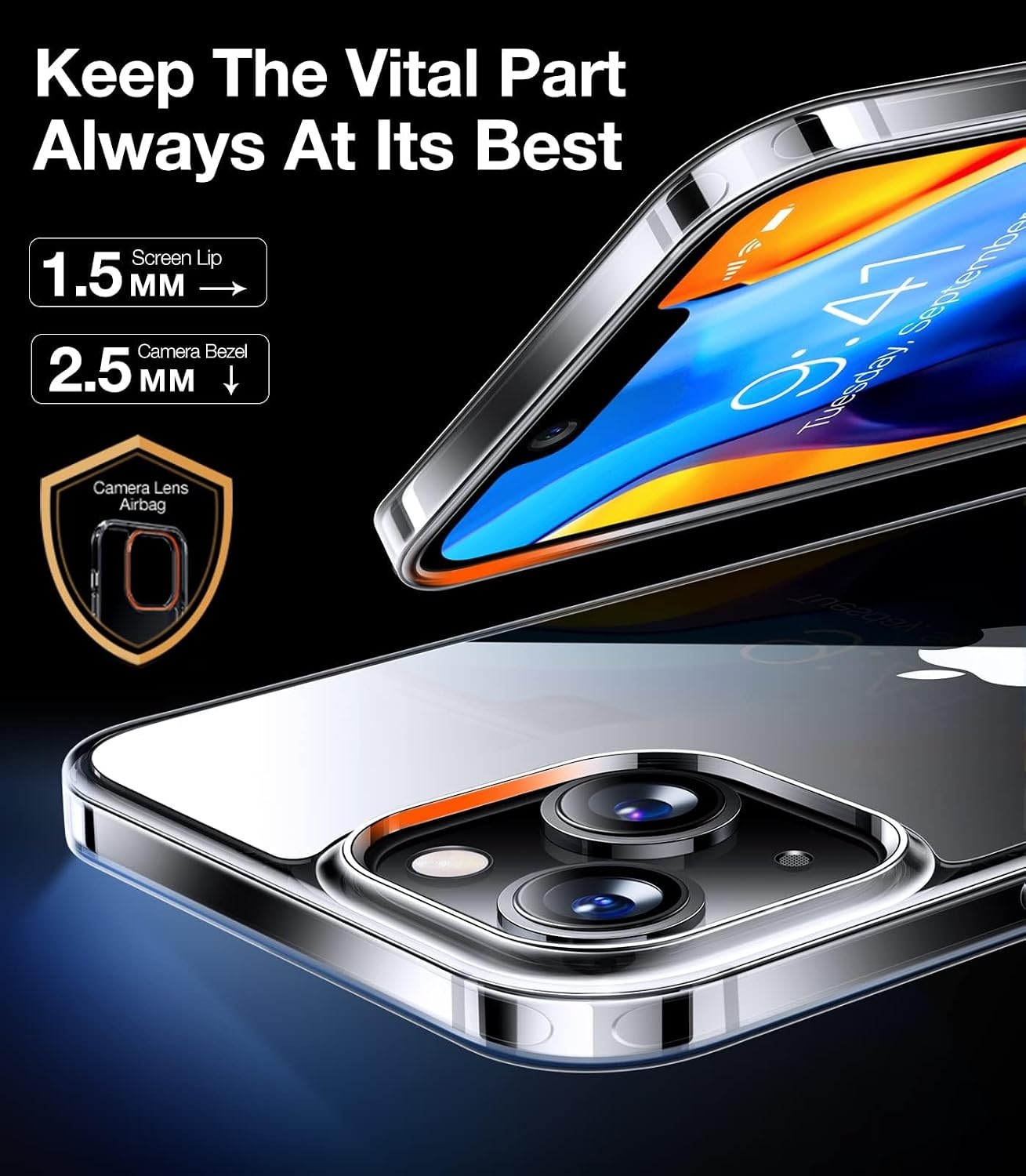 image:imageTORRAS Shockproof for iPhone 15 ProMax Case Gray 12FT Military Grade Drop Tested Translucent Slim Protective Matte Hard Plastic Back Phone Case for iPhone 15 Pro Max Case 67 5G Guardian GreyClear